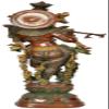 Lord Krishna - Brass Statue view 2