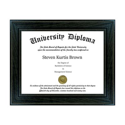Perfect Cases Single Diploma/Document Frame for 15" wide x 12" Tall Diploma