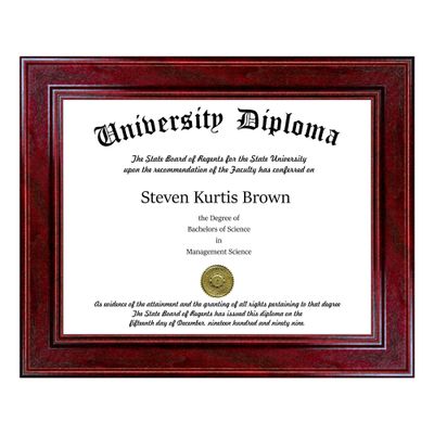 Perfect Cases Single Diploma/Document Frame for 15" wide x 12" Tall Diploma