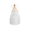 Gisela Graham : Christmas Decoration : Silver Glitter Tree Top Fairy, ONE, JNS_473068 view 1
