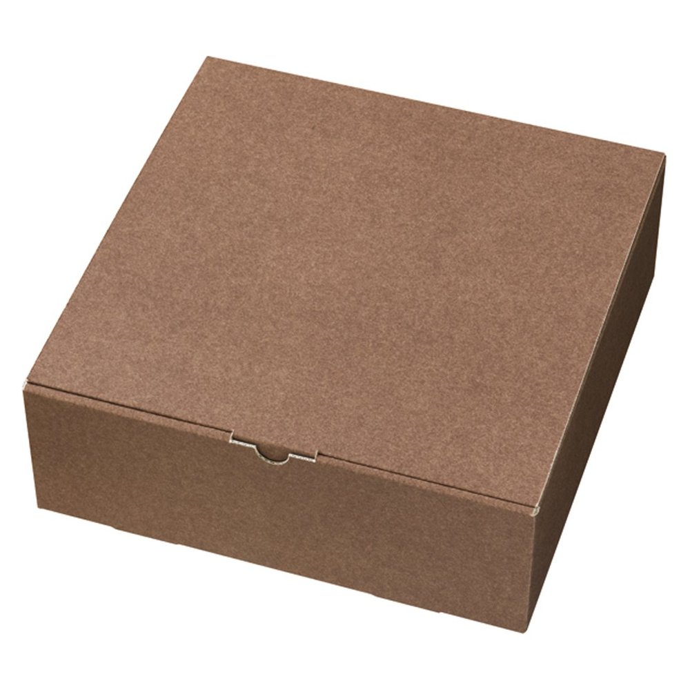 Heads MBR-GB6 Plain Gift Box, Made in Japan, W 12.0 x H 4.1 x D 12.2 inches (303 x 105 x 308 mm), Brown, Box of 10