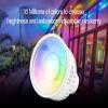 Langboss Multi-Color Smart LED Bulb 6W 2.4G Light, Mi-Light GU10 Dimmable RGB Plus CCT Smart Support Voice Control Colorful Milight Bulb, 1PCS view 3