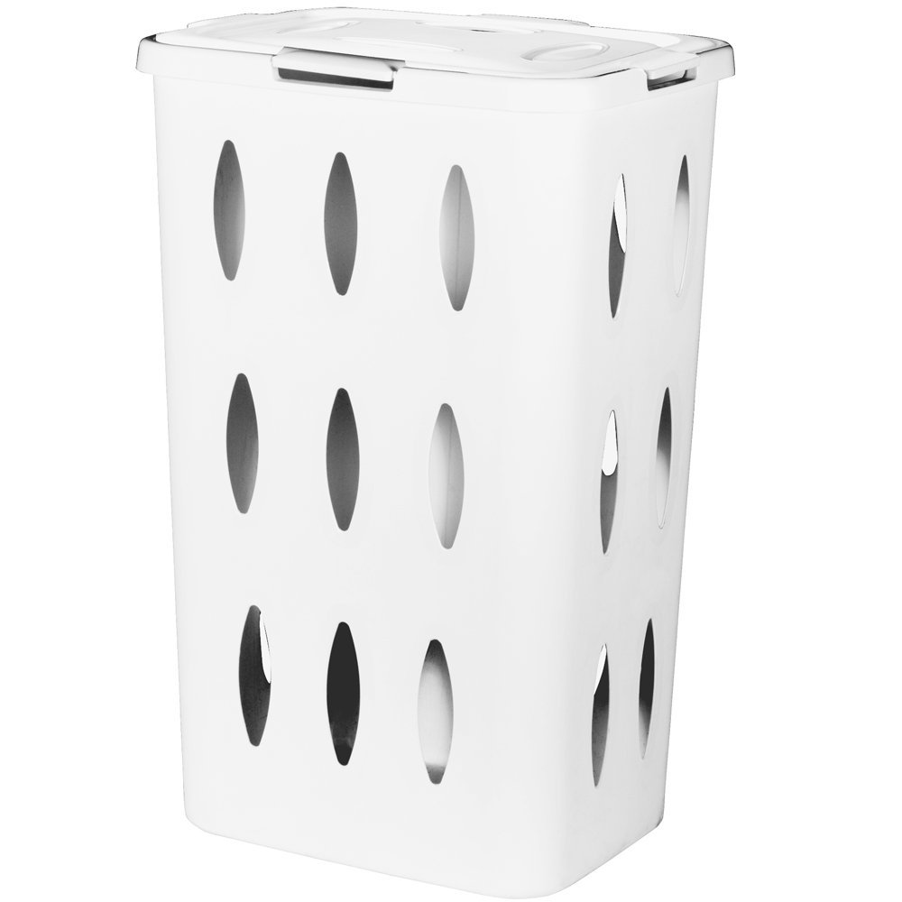 Great Plastic Rectangular Multipurpose Basket White 60 Litre