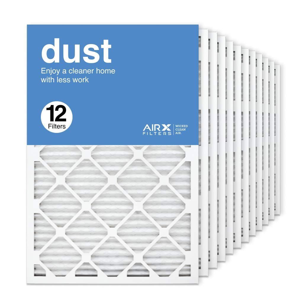 AIRx Filters Dust 20x30x1 Air Filter Replacement MERV 8 AC Furnace Pleated Filter, 12-Pack