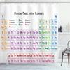 Ambesonne Science Shower Curtain, Chemistry Primary Students Geek Nerd Lessons Smart Art Print, Cloth Fabric Bathroom Decor Set with Hooks, 69" W x 75" L, White Black Multicolor view 1