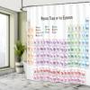 Ambesonne Science Shower Curtain, Chemistry Primary Students Geek Nerd Lessons Smart Art Print, Cloth Fabric Bathroom Decor Set with Hooks, 69" W x 75" L, White Black Multicolor view 4