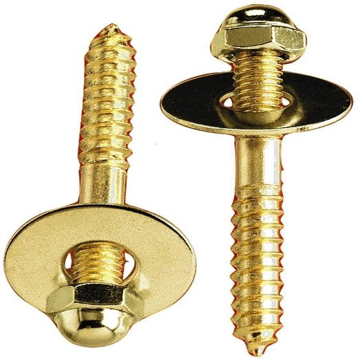 Plumb Pak Toilet Screw Set 1/4X2-1/2 PP23515