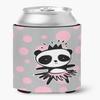 Caroline's Treasures BB7035CC Panda Bear Ballerina Can or Bottle Hugger Cooler Washable Drink Sleeve Collapsible Beverage Insulated Holder, Can Hugger, Multicolor view 1