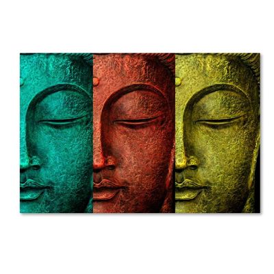 Trademark Fine Art Mark Ashkenazi 'Buddha Face' Canvas