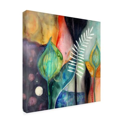 Wrapped Canvas Wall Art - Wyanne 'Collectedness' Wall Art for Living Room, Bedroom, or Office Dcor - 18x18