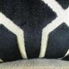 Plutus Brands Plutus Bengal Lattice Handmade Throw Pillow, 20" x 36", Black Cream view 4