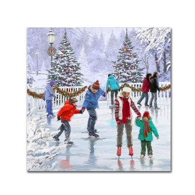 Trademark Fine Art Skaters by The Macneil Studio, 18x18-Inch-Inch