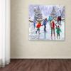 Trademark Fine Art Skaters by The Macneil Studio, 18x18-Inch-Inch view 2