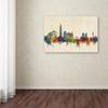 Trademark Fine Art Seoul Skyline South Korea by Michael Tompsett, 16x24-Inch-Inch view 3