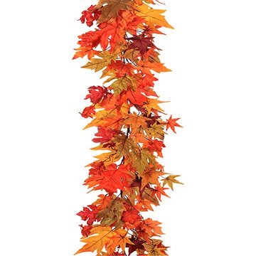 Silk Plants Direct Maple Leaf Garland (Pack of 6)