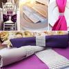 100Pcs Chair Sash Rings Silver Napkin Rings Holder with Hasp Closure Plastic Mesh Wrap Ribbon Table Ornament for Wedding Party Birthday Anniversary Mother's Day Adornment view 2