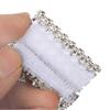 100Pcs Chair Sash Rings Silver Napkin Rings Holder with Hasp Closure Plastic Mesh Wrap Ribbon Table Ornament for Wedding Party Birthday Anniversary Mother's Day Adornment view 4
