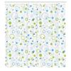 Ambesonne Abstract Shower Curtain, Blue and Green Bubble Like Circle and Dots Pattern Design Print, Cloth Fabric Bathroom Decor Set with Hooks, 69" W x 75" L, Pale Green Pale Blue view 2