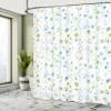 Ambesonne Abstract Shower Curtain, Blue and Green Bubble Like Circle and Dots Pattern Design Print, Cloth Fabric Bathroom Decor Set with Hooks, 69" W x 75" L, Pale Green Pale Blue view 4