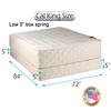 Dream Solutions USA Grandeur Deluxe California King Size (72"x84"x12") Mattress and Low 5" Height Box Spring Set - Fully Assembled, Good for Your Back, Luxury Height, Long Lasting and 2 Sided view 2