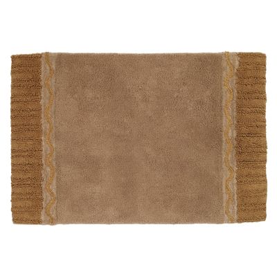 Avanti Linens - Bath Mat, Cotton Bath Rug, Skid Resistant Bathroom Decor (Braided Medallion Collection, 20" x 30")