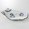 Aokou Assorted Pottery Plate, 11.0 x 5.6 x 2.4 inches (28 x 14.3 x 6 cm), 20.9 oz (580 g), Pottery Dish, Restaurant, Commercial Use, Japanese Tableware, Restaurant view 1