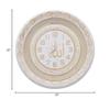 Islamic Wall Clock Large Hanging Decor Allah with Quran Ayat and Rhinestones 56cm Round (White/Gold) view 2