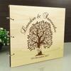 Darling Souvenir Mr and Mrs Personalized Name and Date Wedding Tree Guest Book Photo Albums Scrapbook view 3