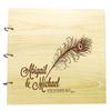 Personalized Wedding Rustic Guest Book Photo Album Custom Name Engraved Guest Book view 1