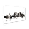 Trademark Fine Art Frankfurt Germany Skyline III by Michael Tompsett, 16x24-Inch-Inch view 2