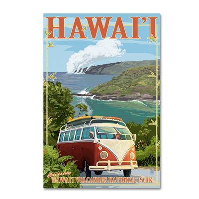 Trademark Fine Art Landscape 8 by Lantern Press, 16x24-Inch-Inch