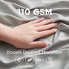 Empyrean Light Grey Extra Deep Pocket Fitted Sheet Full Size, Hotel Luxury Deep Pocket Full Size Fitted Sheet Only Easily Fits 18 to 24 Inch Mattress, Soft, Wrinkle-Free with Corner Straps view 2