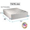 Dream Solutions USA Legacy Full Extra Long 54"x80"x8" Mattress and Low Profile Box Spring Set - Fully Assembled, Good for Your Back, One Sided - None Flip view 2