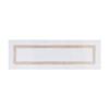 Better Trends 100% Cotton Hotel Collection Bath Mats, White & Sand Bath Mat - Tufted, Reversible & Absorbent & Machine Washable Bath Mats Runner for Tub, Shower, and Bath Room, 20" x 60" view 2
