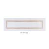 Better Trends 100% Cotton Hotel Collection Bath Mats, White & Sand Bath Mat - Tufted, Reversible & Absorbent & Machine Washable Bath Mats Runner for Tub, Shower, and Bath Room, 20" x 60" view 3