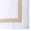 Better Trends 100% Cotton Hotel Collection Bath Mats, White & Sand Bath Mat - Tufted, Reversible & Absorbent & Machine Washable Bath Mats Runner for Tub, Shower, and Bath Room, 20" x 60" view 4