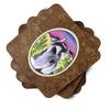 Caroline's Treasures SS8340FC Schnauzer Foam Coaster Set of 4 Set of 4 Cup Coasters for Indoor Outdoor, Tabletop Protection, Anti Slip, Mouse pad Material view 2