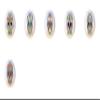 SET OF 6 KNOBS - Skull Set #51322 - Happy Sugar Skulls Skeleton - DECORATIVE Glossy CERAMIC Cupboard Cabinet PULLS Dresser Drawer KNOBS view 1