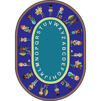 Joy Carpets Environmental Helpers 10'9" x 13'2" Area Rug in Color Multi