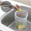 Shimomura Plastics 38125 Plastic Bag Holder, Made in Japan, Easy to Clean, Easy to Clean, Tsubamesanjo Tsubame Sanjo Stand, Triangular Corner Replacement, Trash Can Simple, Round, Large, Vegetable view 3