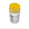 4.25 Gallon White Bucket with Gamma Seal Lid (Yellow) view 1