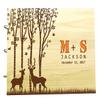 Tree Wedding Guest Book with Deer Personalized Name and Date Scrapbook Photo Albums Book view 1