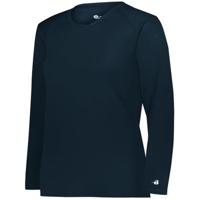 B-Core Ladies' L/S Tee Navy Medium