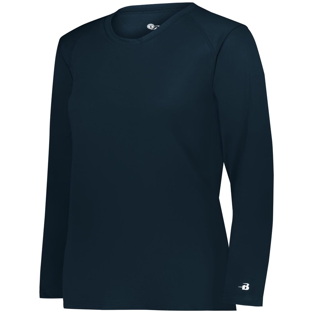 B-Core Ladies' L/S Tee Navy Medium