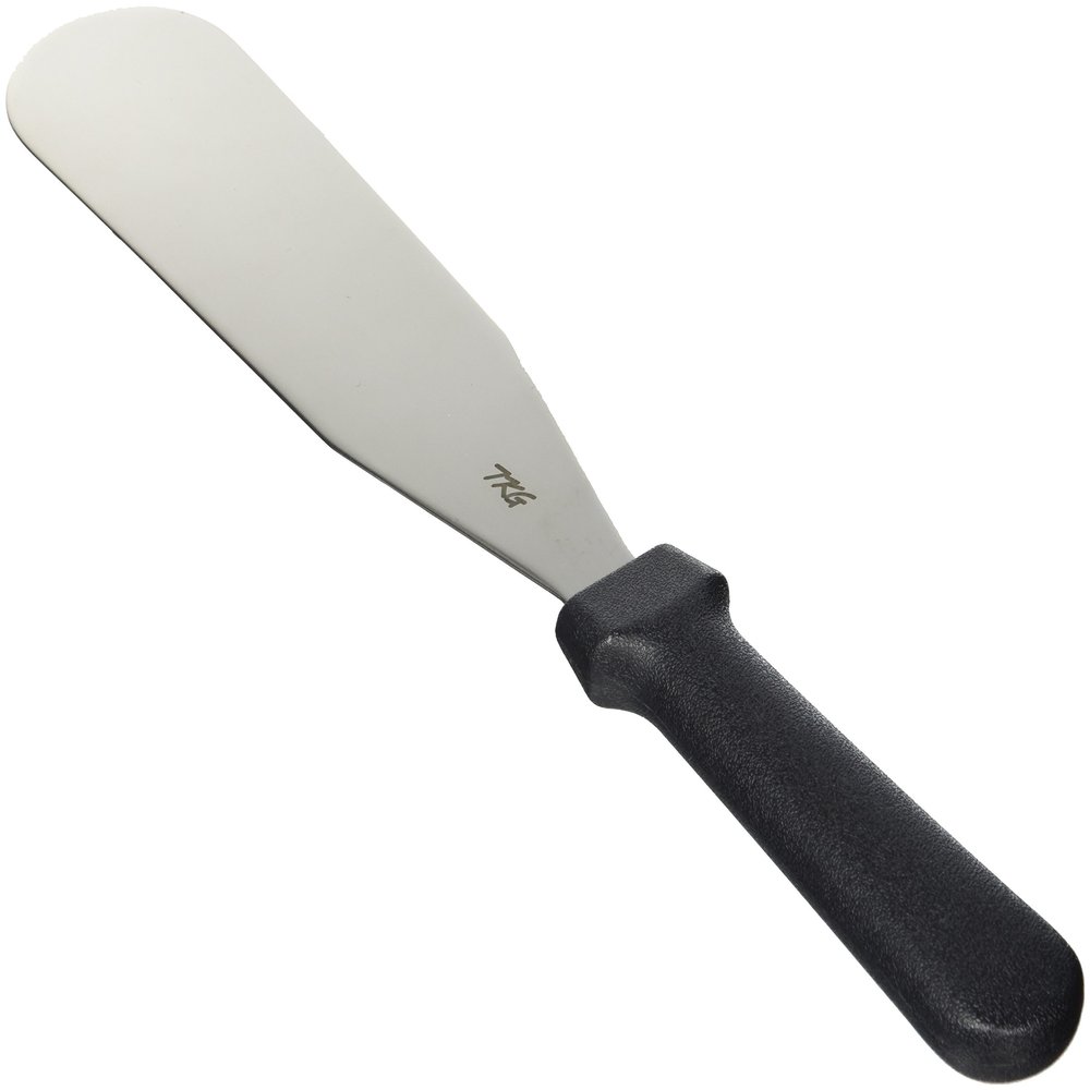 Endoshoji TKG Professional Kitchen Tools BKTO301 Turner, Round End, Polypropylene Handle, Stainless Steel Metal