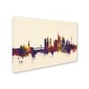 Trademark Fine Art Frankfurt Germany Skyline IV by Michael Tompsett, 16x24-Inch-Inch view 2