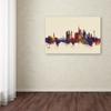 Trademark Fine Art Frankfurt Germany Skyline IV by Michael Tompsett, 16x24-Inch-Inch view 3