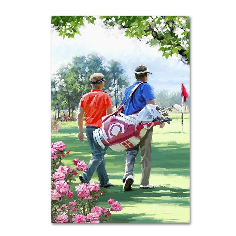 Trademark Fine Art Golf Players by The Macneil Studio, 16x24-Inch-Inch
