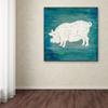 Trademark Fine Art Farm Pig by LightBoxJournal, 24x24-Inch-Inch view 2