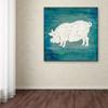 Trademark Fine Art Farm Pig by LightBoxJournal, 24x24-Inch-Inch view 3
